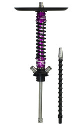 Кальян Mamay Coilovers Mini Print Шахта Фіолетова з Срібними Бризками / Пружина Чорна