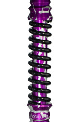 Кальян Mamay Coilovers Mini Print Шахта Фіолетова з Срібними Бризками / Пружина Чорна