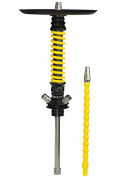 Кальян Mamay Coilovers Mini Print Шахта Карбон / Пружина Жовта