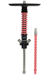 Кальян Mamay Coilovers Mini Шахта Чорна / Пружина Рожевий (основа космос)
