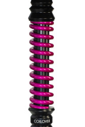  Кальян Mamay Coilovers Mini Шахта Черная / Пружина Рожевий (основа крапки)