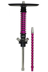  Кальян Mamay Coilovers Mini Шахта Чорна / Пружина Рожевий лак (основа крапки) 