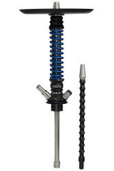 Кальян Mamay Coilovers Mini Шахта Чорна / Пружина Синій лак (основа космос)