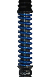 Кальян Mamay Coilovers Mini Шахта Чорна / Пружина Синій лак (основа космос)