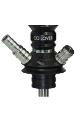 Кальян Mamay Coilovers Mini Шахта Чорна / Пружина Синій лак (основа космос)
