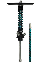 Кальян Mamay Coilovers Mini Anod Шахта Чорна / Пружина Бірюза бризки