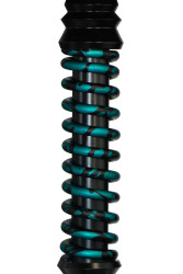 Кальян Mamay Coilovers Mini Anod Шахта Чорна / Пружина Бірюза бризки