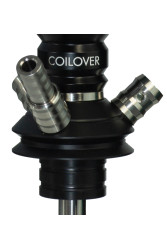 Кальян Mamay Coilovers Mini Anod Шахта Чорна / Пружина Бірюза бризки