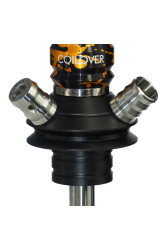 Кальян Mamay Coilovers Mini Anod Шахта Золото бризки / Пружина Чорна