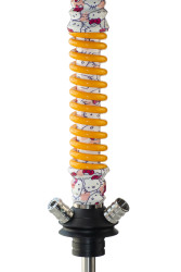 Кальян Mamay Coilovers Mini Print Шахта Кітті Пружина Жовта