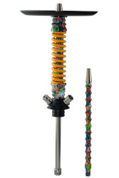 Кальян Mamay Coilovers Mini Print Шахта Flowers Пружина Жовтий