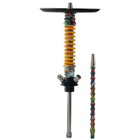 Кальян Mamay Coilovers Mini Print Шахта Flowers Пружина Жовтий