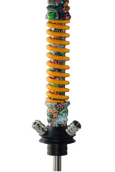Кальян Mamay Coilovers Mini Print Шахта Flowers Пружина Жовтий