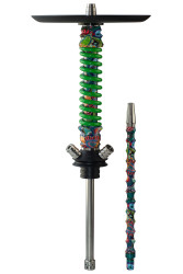 Кальян Mamay Coilovers Mini Print Шахта Flowers Пружина Зелена