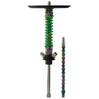 Кальян Mamay Coilovers Mini Print Шахта Flowers Пружина Зелена