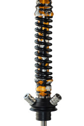 Кальян Mamay Coilovers Anodized Aluminium Mini Шахта Жовтий Камуфляж Пружина Чорна
