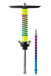 Кальян Mamay Coilovers Anodized Aluminium Mini Шахта Жовта фл. Пружина Космос