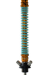 Кальян Mamay Coilovers Anodized Aluminium Шахта Чорна з золотом Пружина М`ята