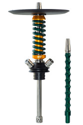 Кальян Mamay Coilovers Micro Шахта Золото Пружина Темно - зелена