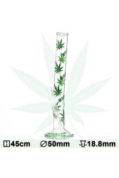 Бонг скляний Green XXX Amsterdam Leaf  