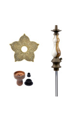 Кальян Karma 0,1 Walnut Bronze White