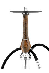 Кальян Khmara Zirka Carving Sirius Electro (Silver plate, black hose) 