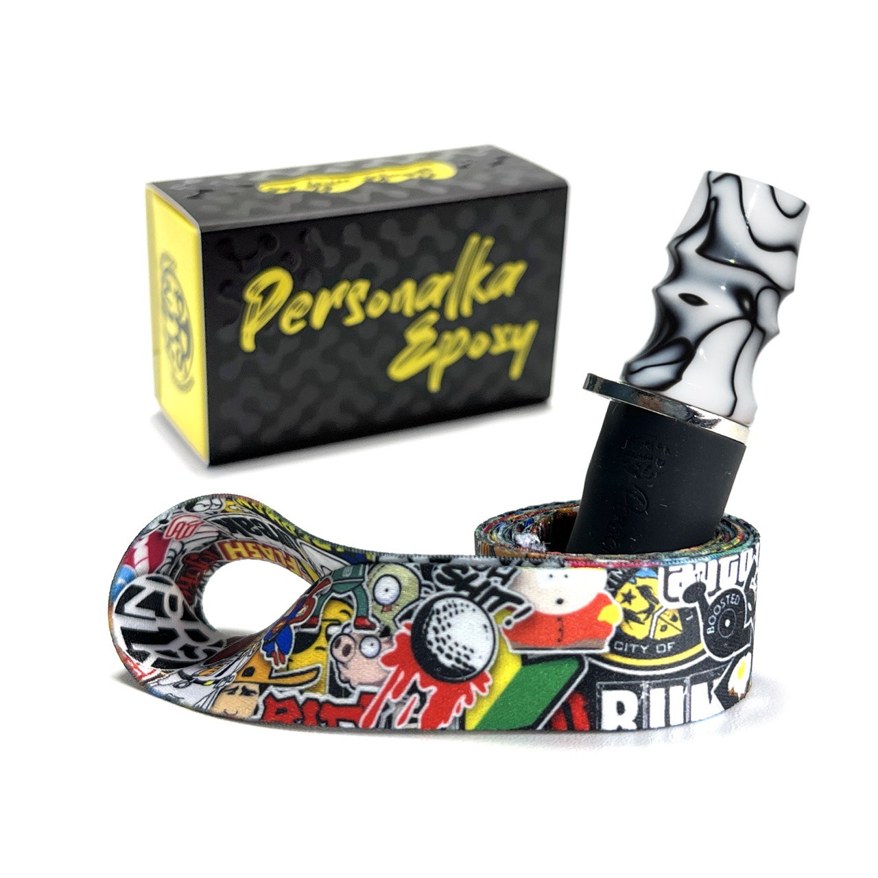 Персональний мундштук для Кальяну PERSONALKA Epoxy Twice Stickers