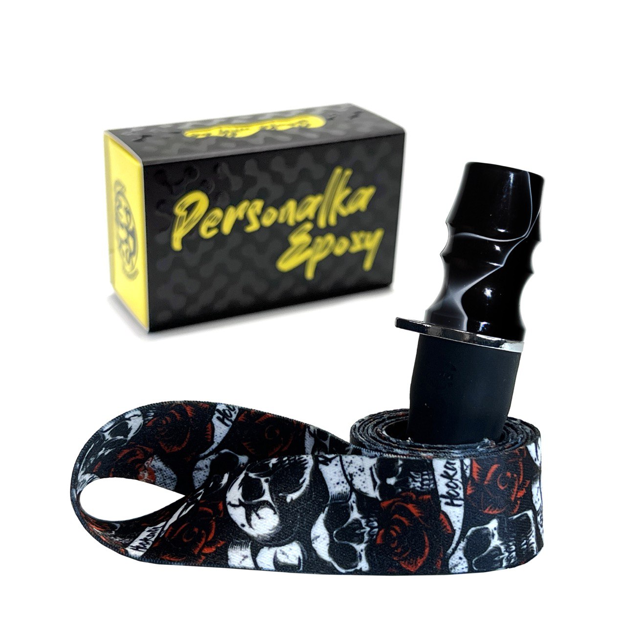 Персональний мундштук для Кальяну PERSONALKA Epoxy Twice Skull Gold